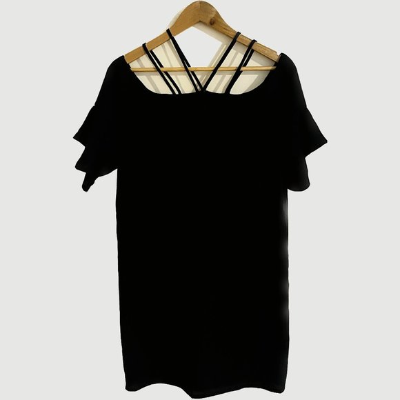 Shein Strappy Shoulder Dress - Navy - Small - Picture 1 of 2